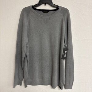 NWT Rhone Dubliner Crewneck Sweater Mens XXL Gray Cotton Blend MSRP $118